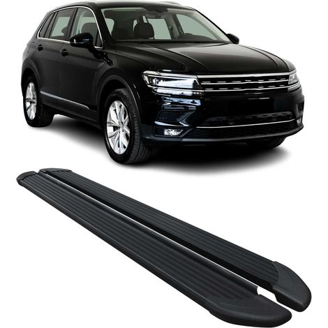 Marchepieds Latéraux pédale pour VW Tiguan II 2016-2023 Noir Aluminium 2Pcs (1/5)