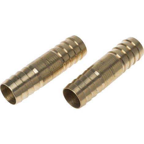 Raccord de tuyau souple RS PRO Droit Laiton, 25 bars ( Prix pour Boîte de 10 )