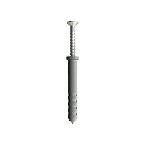 OBO Bettermann Tassello a percussione 6x40mm poliammide grigio chiaro, 2351064