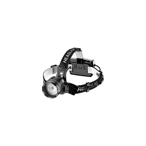 Lntyq Lampe frontale LED rechargeable USB-C, ultra puissante, 90 000 lumens, 4 modes, avec capteur, batterie 6 000 mAh, zoom, étanchéité IP65, angle réglable à 90 ° pour le camping en plein air (1/5)