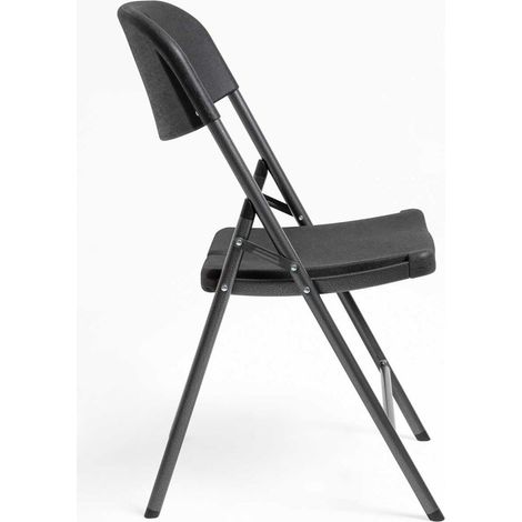 Packs Sillas Plegables - Pack 6 Sillas Resin - Negro