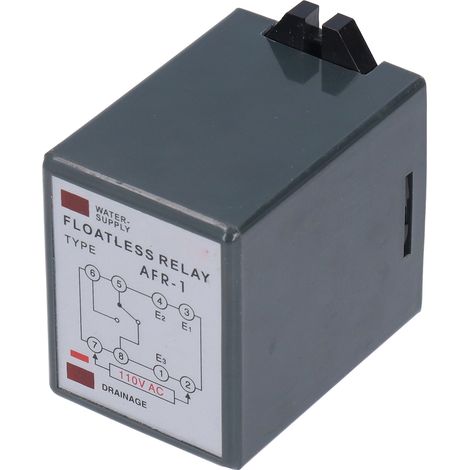 Contrôleur de niveau de liquide, relais sans flotteur, capacité de contact élevée, interrupteur de niveau d'eau, 110 V CA, AFR-1 (1/5)