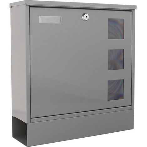Boîte aux lettres Postale H.380mm L.365mm P.120mm grise STA DIN C4 ROTTNER