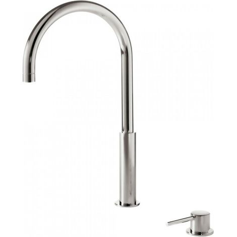 Lavabo mitigeur haut sur gorge Acier STUDY - TRES 26110502AC (1/3)