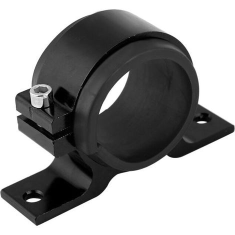 Eosnow Support de montage de pompe à carburant de voiture en alliage d'aluminium 50mm, support de pince de filtre unique noir (1/4)
