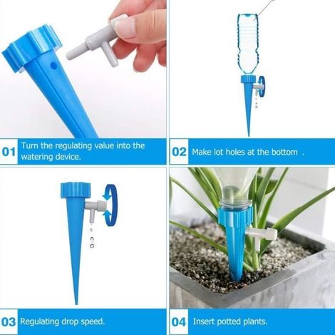 40pcs Goutte à Goutte Bouteille Irrigation Goutte à Goutte Bouteille Arroseur Automatique Plantes Arrosage Goutte avec Vannes (1/5)
