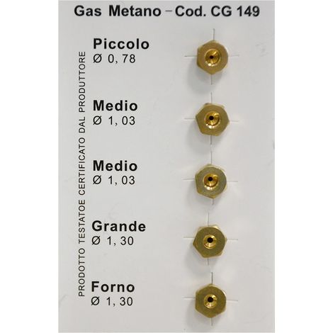 1BL UGELLI PER CUCINA per metano