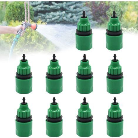10 Pièces Raccords de Tuyau d'Arrosage 4/7 et 8/11 Raccord Rapide de Tuyau d'Arrosage pour Un Diamètre Intérieur de 4 à 9 mm (1/5)