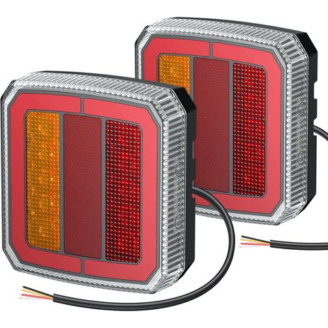 Feu Arrière Pour Remorque Lampe Pour Remorque 40 Ampoules Led Ip65 Éclairage Multifonctionnel Étanche Convient à Divers Véhicules Et Remorquesre à LED pour remorque (1/5)