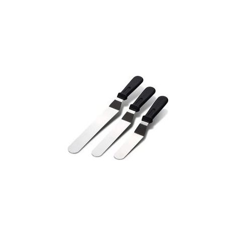 Spatules Coudées à Pâtisserie en Acier Inoxydable, Lot de 3, Spatules Anglées pour Glaçage et Décoration de Gâteaux (1/5)
