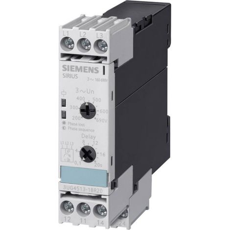Relè di monitoraggio 320 - 500 V/AC 2 scambi Siemens 3UG4511-1BP20 1 pz. (1/3)