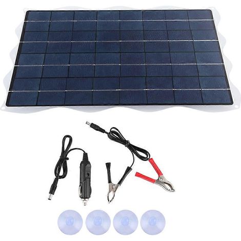20W 18V Solarpanel-Akkuladegerät mit Ständer für Reisen, Camping, Outdoor-Aktivitäten und Picknicks (1/5)