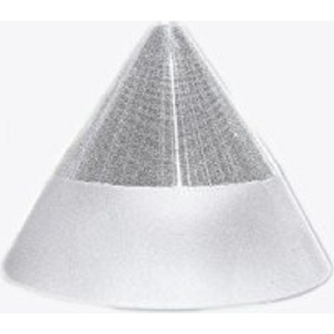 TRADE SHOP - Pendente Lampada Lampadario Conico Bianco Acciaio A Soffitto Luce Led Applique Design -