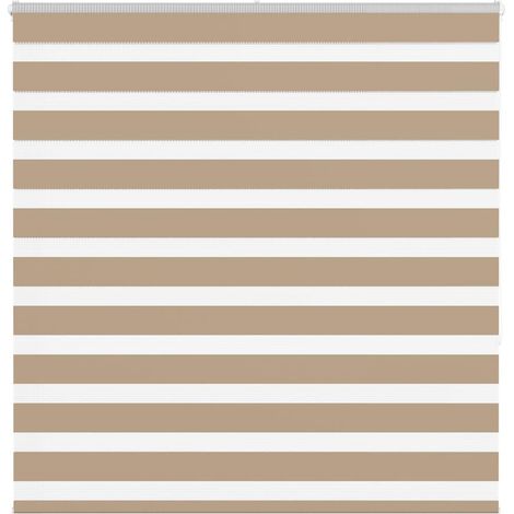 Doppelrollo Sandbraun 140x150 cm Stoffbreite 135,9 cm Polyester