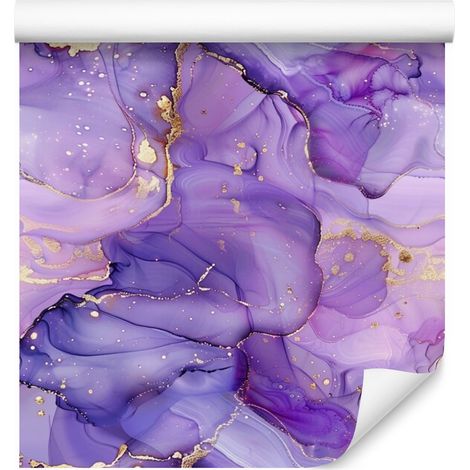Papel pintado Ink Violet para salón y dormitorio, 50x1000 cm (1/5)