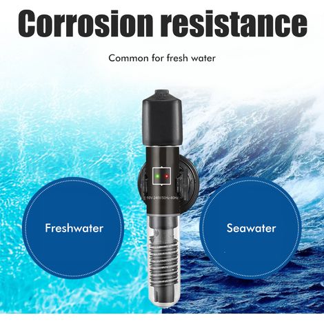 Chauffage submersible pour aquarium 25 W, résistance chauffante 26 °C, thermostat automatique, prise US 110-240 V (1/5)