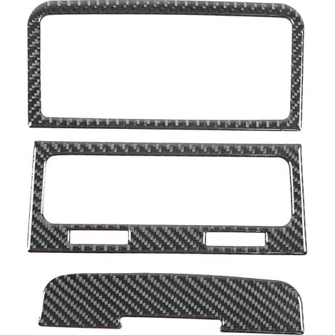 3Pcs Cadre de Sortie d'Air Arrière en Fibre de Carbone Compatible VW Touareg 2011-2018 Conduite à Gauche (1/5)