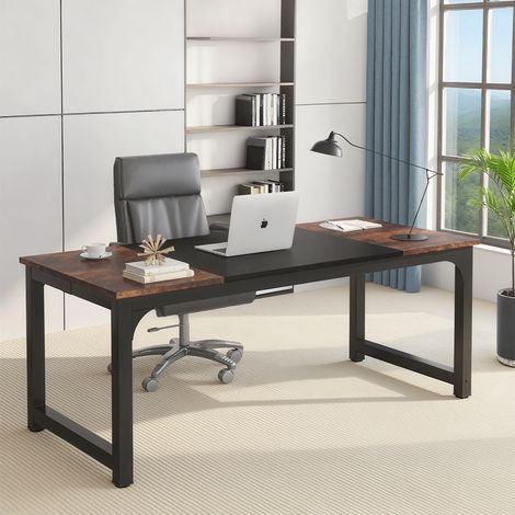 Laptoptisch, Schreibtisch für Homeoffice, Büroarbeitsplatz, 180 x 80 x 75 cm