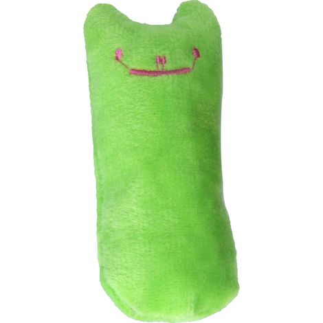 Jouets en peluche à l'herbe à chat, lot de 3 jouets à l'herbe à chat, oreiller créatif pour chat à gratter, tampon à l'herbe à chat, mastication et nettoyage des dents(vert) (1/5)