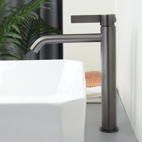 Mitigeur Lavabo Salle de Bain Haut, Robinet Lavabo Vasque à Poser (1/5)