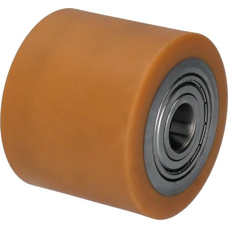 Rullo per transpallet rivestito in poliuretano avoprene con nucleo in acciaio 82 x 60 mm