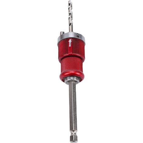 Quick Change Hole Saw Arbor with Central Drill Hex Shank Hole Opener Coring Connecting Rod for Iron Wood Acrylic Gypsum Board (1/5)