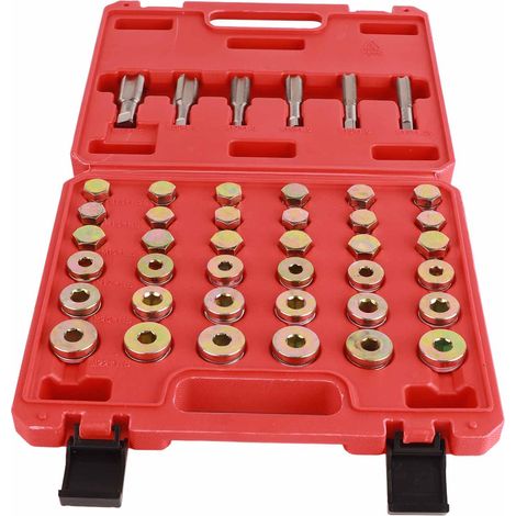 Kit de réparation de filetage de carter d'huile 114 pièces, outil pour bouchon de vidange de boîte de vitesses M13 M15 M17 M20 M22 (1/5)