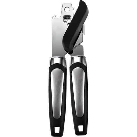 Abrelatas manual 3 en 1 fabricado en acero inoxidable, robusto y apto también para personas mayores o que padecen artritis. (1/5)