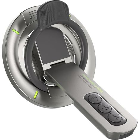 Geeignet für MagSafe – Handyhalterung mit 360°-Drehung, Sporthalterung, ausklappbarem Ständer und Silikon-Fingerring – Innovatives Scharnierdesign mit (1/4)