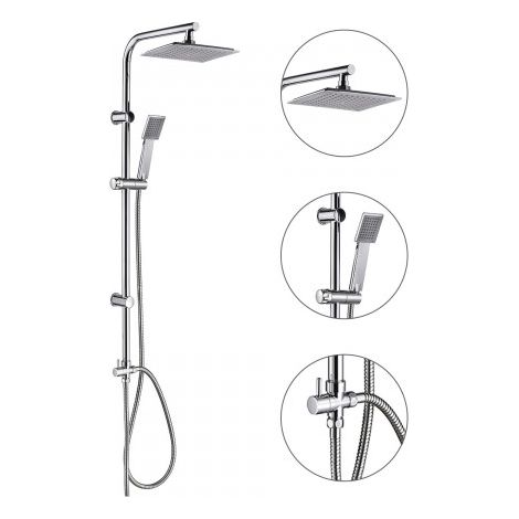 Columna Ducha Universal Completa Cuadrada (1/2)