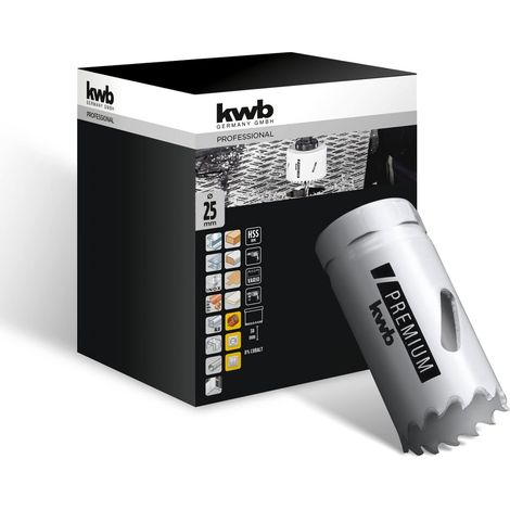 KWB - FRESA A TAZZA BIMETALLICA HSS-CO 25MM