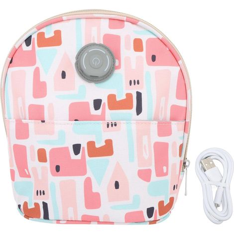 Sac Chauffe-biberon, Sac de Thermostat d'isolation de Refroidissement de Garde-Chaleur de Lait Portable, Chargement USB pour Les Voyages en Garderie de Maman Allaitante (1/5)
