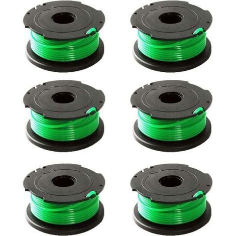 Lot de 6 bobines de fil vert pour débroussailleuse Black & Decker GL7033 GL8033 GL9035 A6482..DEBUNS (1/5)