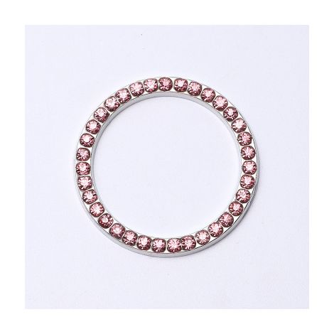 Ahlsen Emblema cristalino de la etiqueta engomada del anillo del coche de la decoración del coche de Bling de la pieza, etiqueta engomada cristalina del anillo del metal de Bling (1/3)