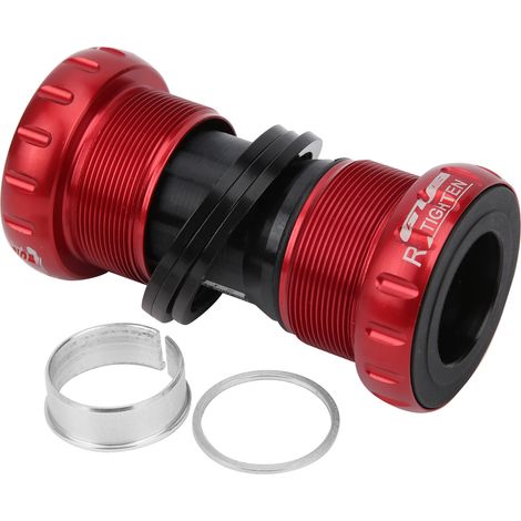 GUB C‑68 Pédalier avec Palier en Alliage d'Aluminium pour VTT Vélo de Montagne Rouge (1/5)