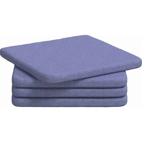 Maison Exclusive - Sitzkissen 4 pcs Jeans blau 40 x 40 x 3 cm Sto