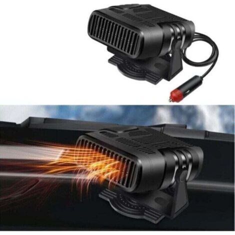 1 pc Car Heater, 12V Portable Car Heater, Fast Heating Defroster, 90°-360° Adjustable with Air Purification and Cigarette Lighter Plug for All Vehicles (1/5)