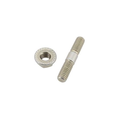 Lot de 4pcs Boulons en Acier Inoxydable M6 Goujons avec écrous pour Moto Voiture Meubles M6x32mm (1/5)