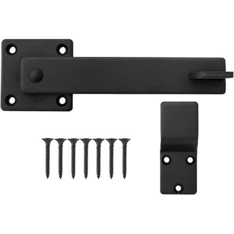 Barn Door Lock, 360° Rotating Carbon Steel Gate Latch, Wear-Resistant Security Hardware for Farm Fences, Sheep Enclosures, Barns and Outdoor Livestock (1/5)