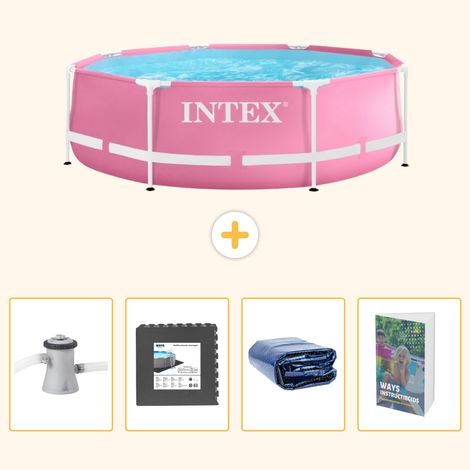 Intex Piscine Tubulaire Ronde - 244x76 cm - 5-pièces  SCB121 (1/5)