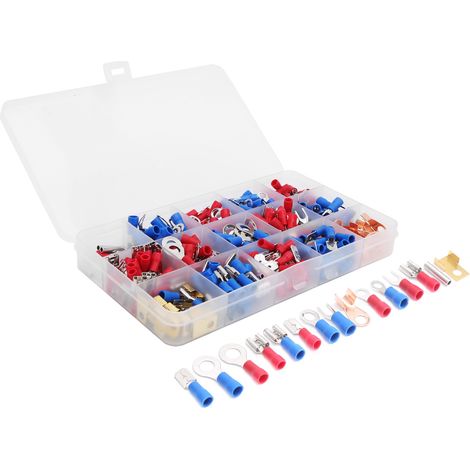 300 cosses rondes pré-isolées et pressées à froid pour connecteurs de fils électriques (1/5)