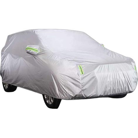Housse de voiture intégrale avec bande réfléchissante, protection solaire, imperméable, résistante aux UV et aux rayures, pour 4x4/SUV et véhicules utilitaires. (1/5)