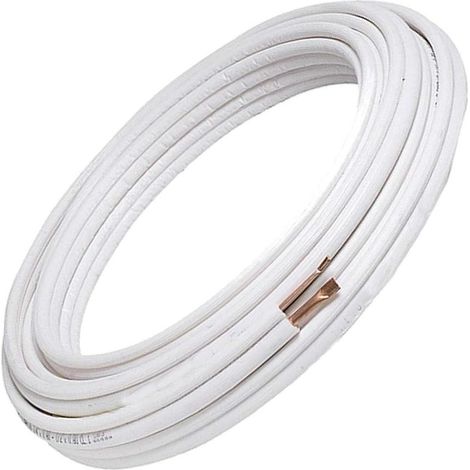 Tuyaux de Cuivre Climatiseur Climatisation Couple 1/4" + 1/2" Adapté au Gaz R410A R407C R32 (5 Mètres (5+5))
