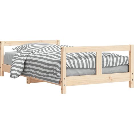 Cadre de lit pour enfant 80x160 bois de pin massif (1/5)