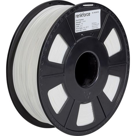[NEUWERTIG] B-Ware Renkforce Filament 3 D Druck Verbrauchsmaterial Pla 1.75 Mm 1000 G Weiß 1 St.