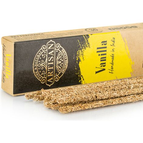 Bastoncini di incenso artigianali arrotolati in Palo Santo e vaniglia