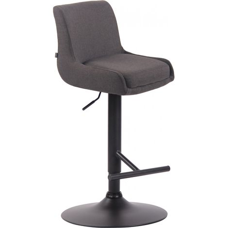 Barhocker Club Stoff dunkelgrau schwarz (1/5)