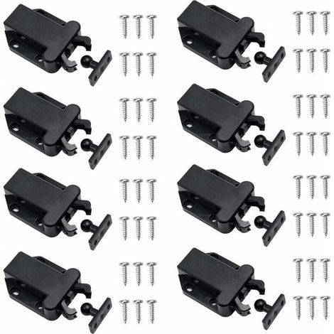 Set of 8 push-to-open latches - non-magnetic latchesHigh quality enhances quality of life. (1/5)