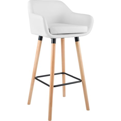 Barhocker Grant Kunstleder weiß (1/5)