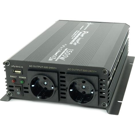 Trasformatore di tensione 24 V 1500 3000 Watt 230 V – Inverter per il collegamento mobile di elettrodomestici.. (1/5)